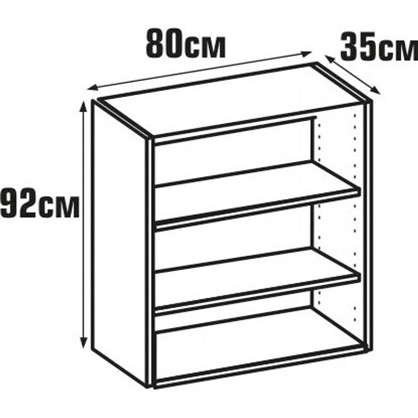 Каркас навесной 80х35х92 см ЛДСП цвет белый