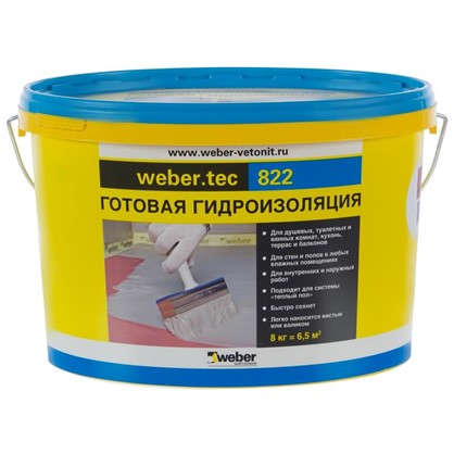 Мастика для гидроизоляции Weber Vetonit Weber.Tec 822 цвет розовый