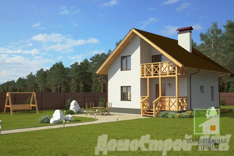 Проект дома Сириус, площадью 121 м²